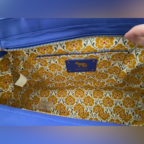 🦊 Emma Fox Electric Blue leather satchel - Picture 4 of 7